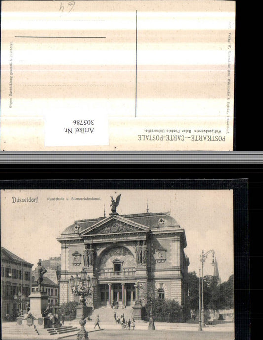 305786,Düsseldorf Kunsthalle u. Bismarckdenkmal