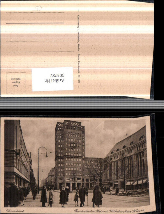 305787,Düsseldorf Breidenbacher-Hof u. Wilhelm-Marx-Haus Straßenansicht