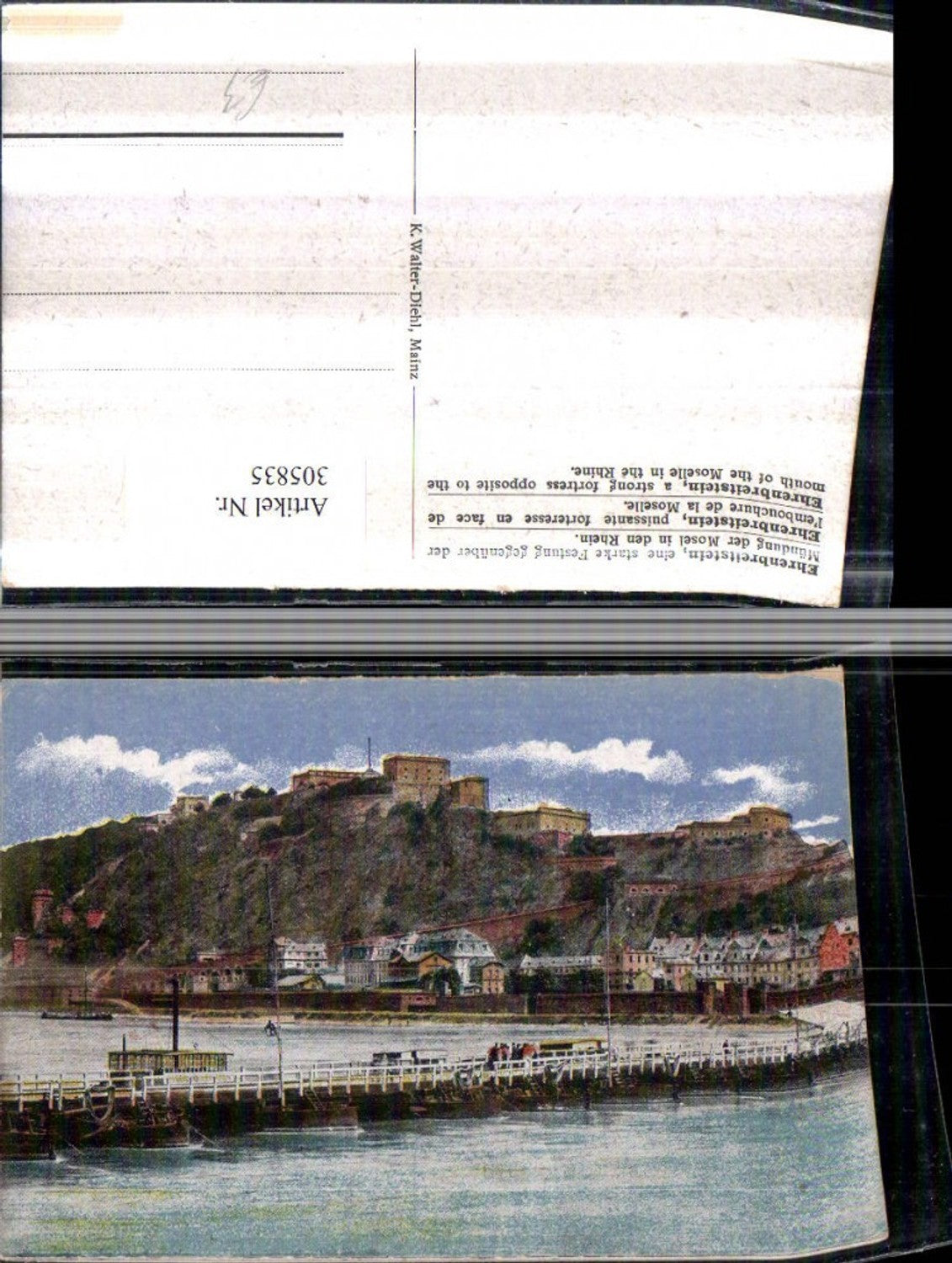 305835,Koblenz Festung Ehrenbreitstein Brücke