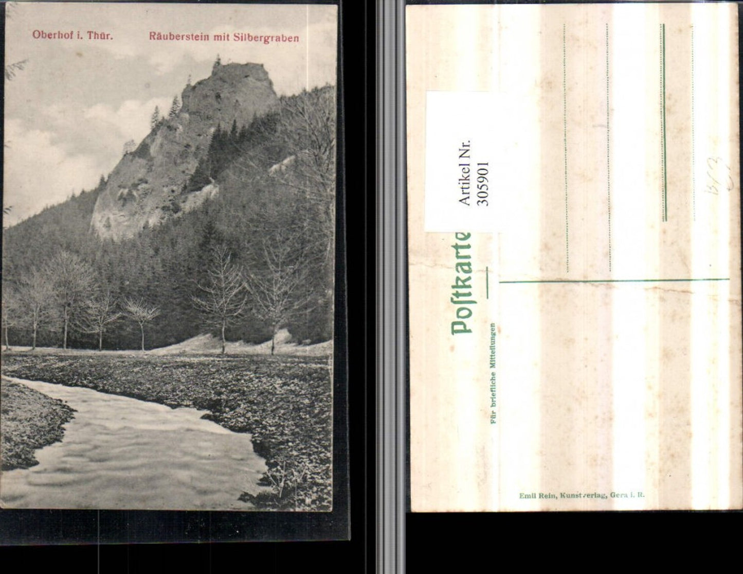 305901,Oberhof in Thüringen Räuberstein m. Silbergraben