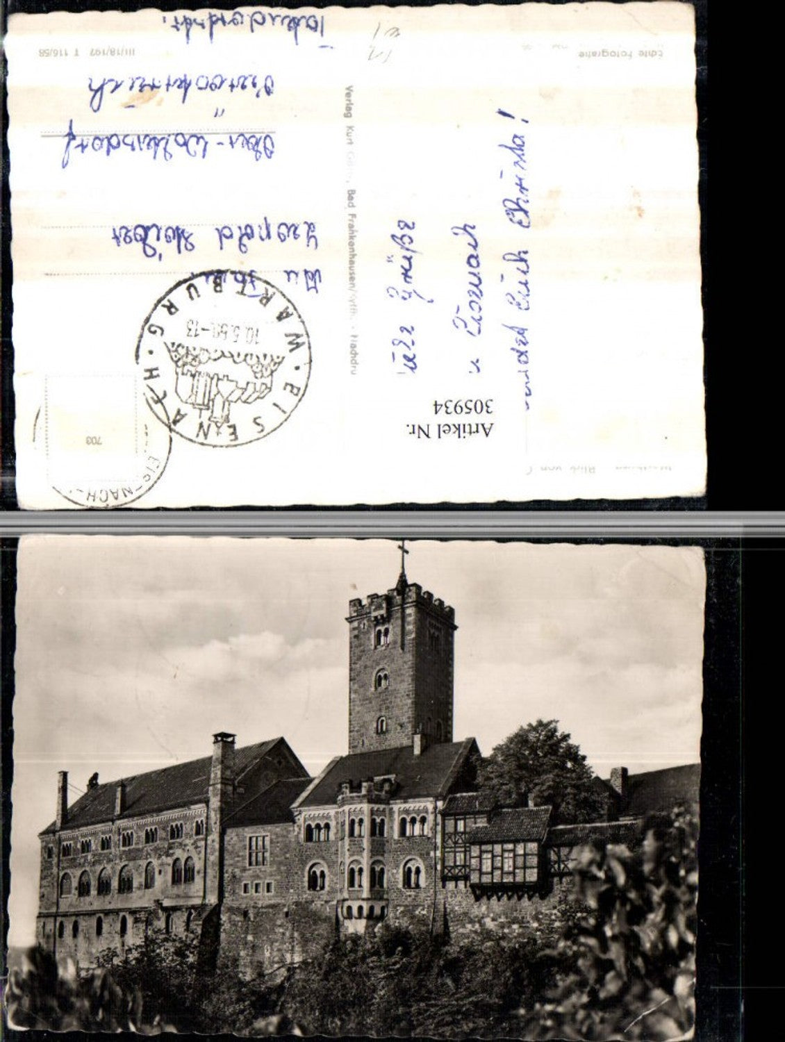 305934, Eisenach Wartburg from the east