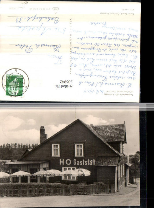 305942,Frankenhain HO-Gaststätte Zur Lilie pub VEB