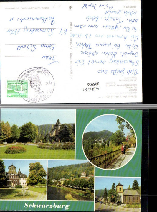 305955,Schwarzburg Kurpark Schlossweg Kaisersaalgebäude Mehrbildkarte