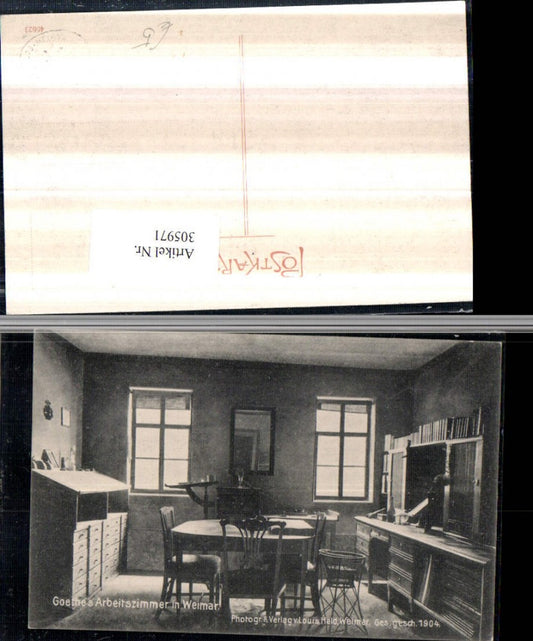 305971, Weimar Goethe's study Interior view
