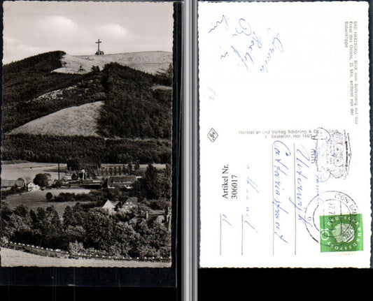 306017,Bad Harzburg Blick v. Butterberg auf das Kreuz