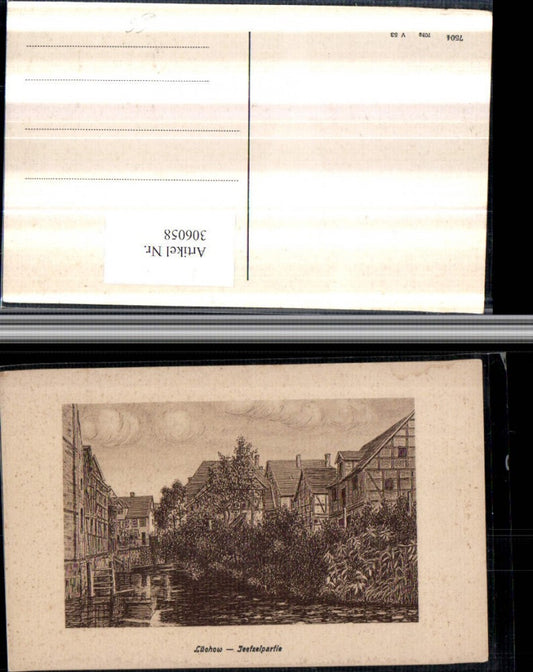 306058,Künstler AK Lüchow Jeetzel Fluss Partie