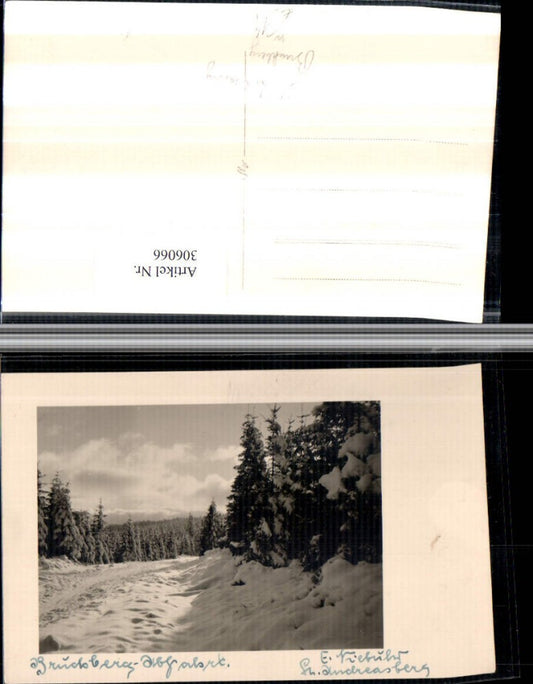 306066,Foto AK Sankt Andreasberg Bruckberg Winterlandschaft