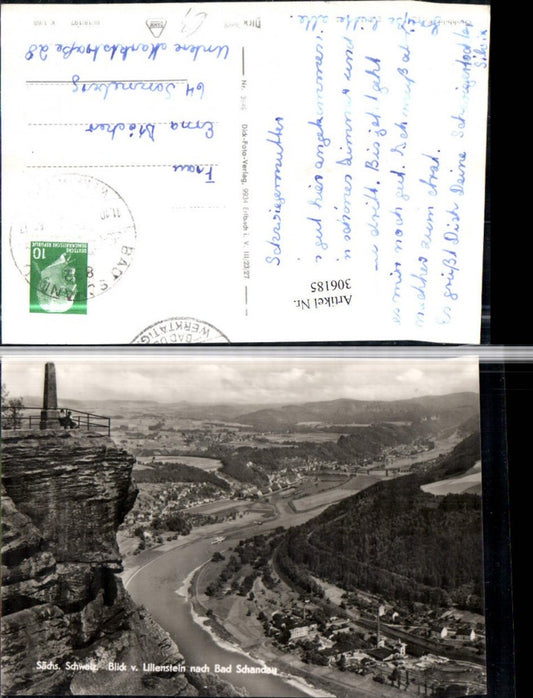 306185,Sächsische Schweiz Blick vom Lilienstein nach Bad Schandau