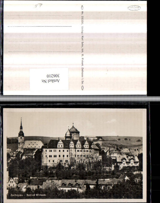 306210,Zschopau Schoss Wildeck u. Kirche