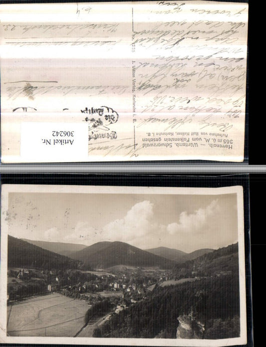 306242, Herrenalb in the Black Forest, view from Falkenstein