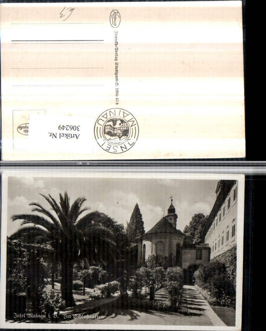 306249, Mainau Island in Lake Constance, Castle Garden, Palm Tree