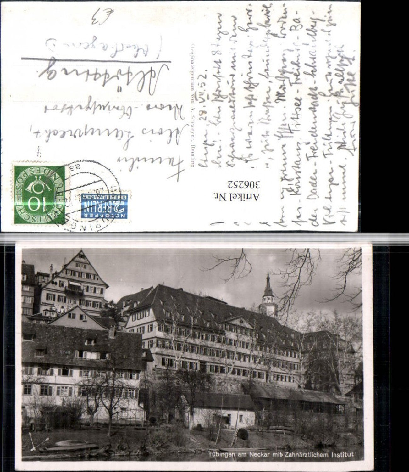 306252,Tübingen am Neckar m. Zahnärztlichen Institut