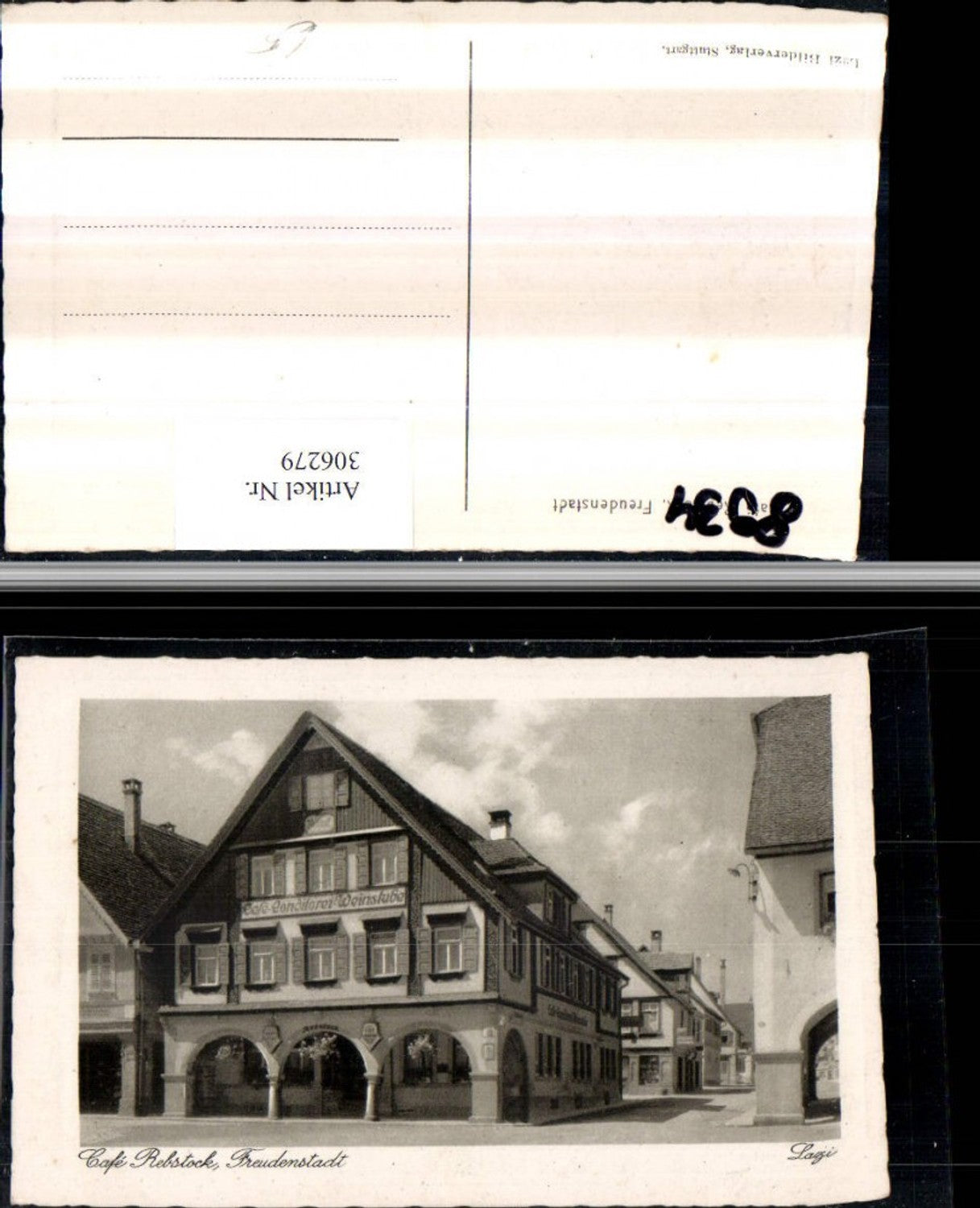 306279,Freudenstadt Cafe Rebstock Weinstube Straßenansicht