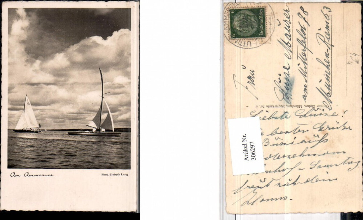 306297, Am Ammersee See near Herrsching, sailboats