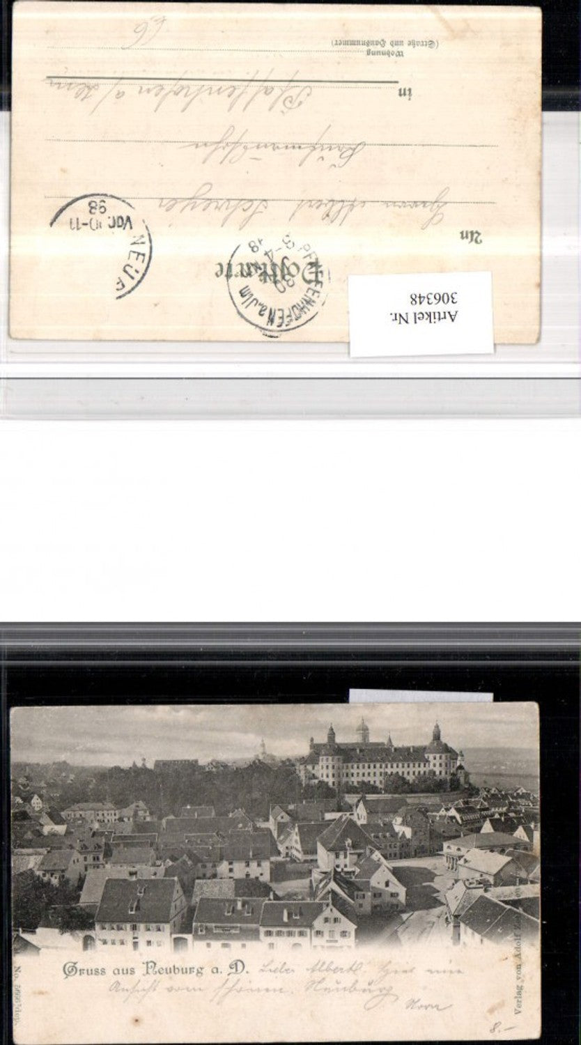 306348,Gruß aus Neuburg an d. Donau Teilansicht m. Schloss