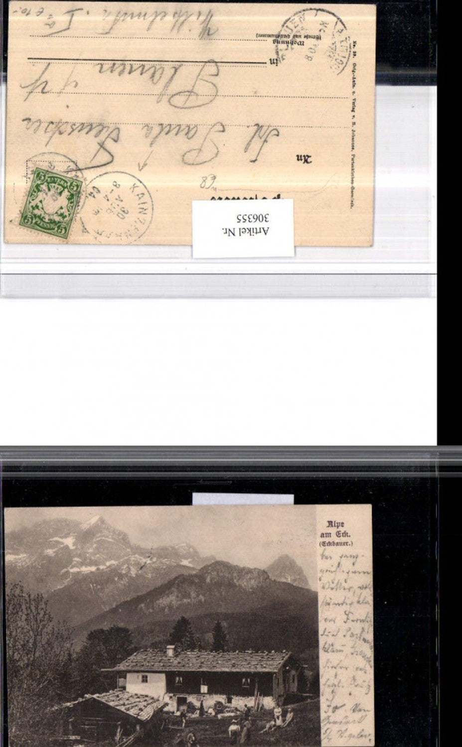 306355,Alpe am Eck Eckbauer Bergbauernhof b. Garmisch-Partenkirchen Bergkulisse