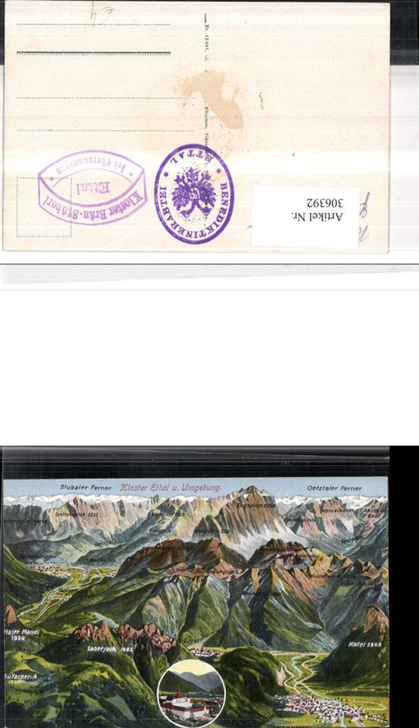306392,Kloster Ettal u. Umgebung Oberammergau Garmisch Partenkirchen Bergkulisse