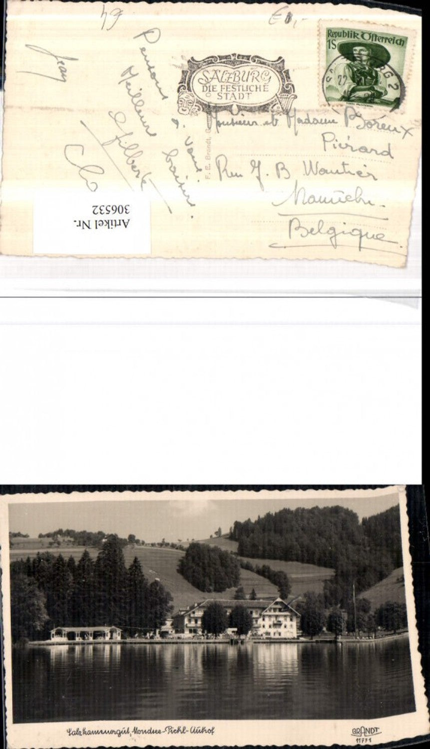 306532,Mondsee Pichl-Auhof Restaurant pub F. E. Brandt 11771