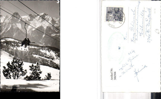 306566,Hinterstoder Skilift Sessellift zum Hutterer Höss Bergkulisse Winterbild