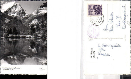 306574,Hinterstoder Schiederweiher m. Spitzmauer Bergkulisse