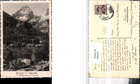 306575,Hinterstoder Polsterlucke u. Spitzmauer Bergkulisse Bahnpost Zug 253