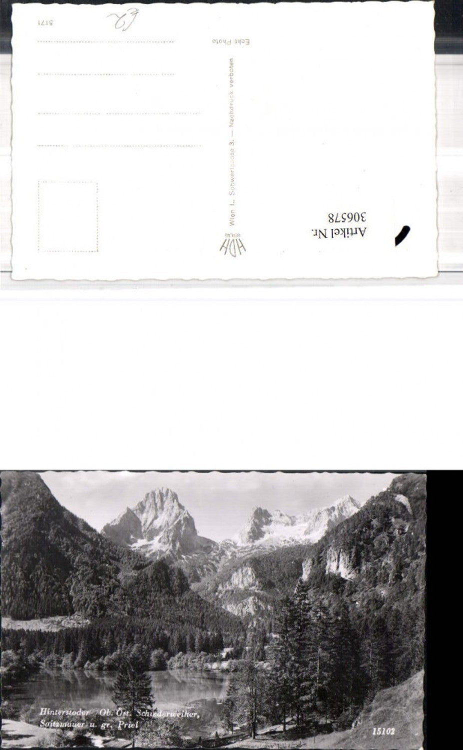 306578,Hinterstoder Schiederweiher Spitzmauer u. Großen Priel Bergkulisse