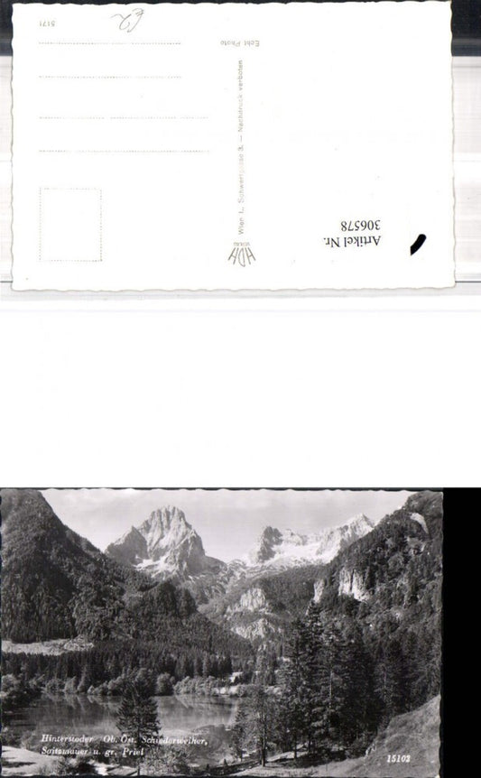 306578,Hinterstoder Schiederweiher Spitzmauer u. Großen Priel Bergkulisse