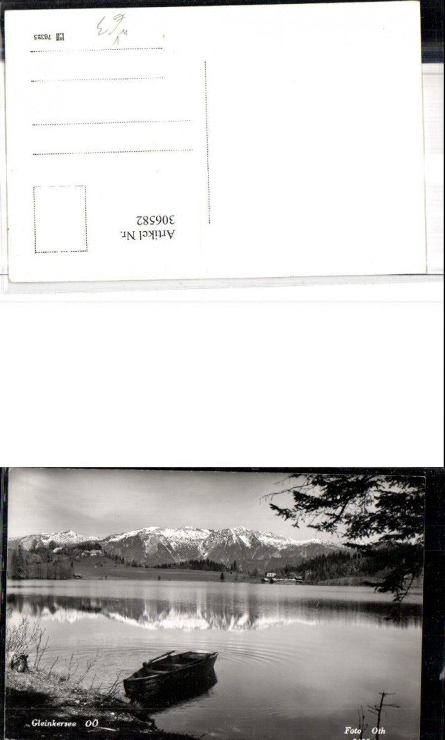 306582,Gleinkersee See b. Windischgarsten Bergkulisse Ruderboot pub Foto Oth 2435