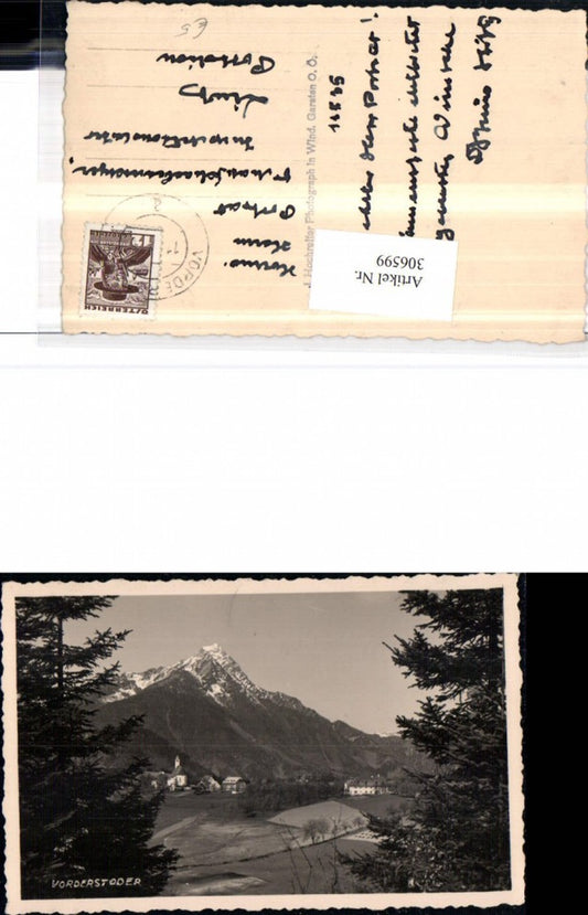 306599,Vorderstoder Totale Bergkulisse