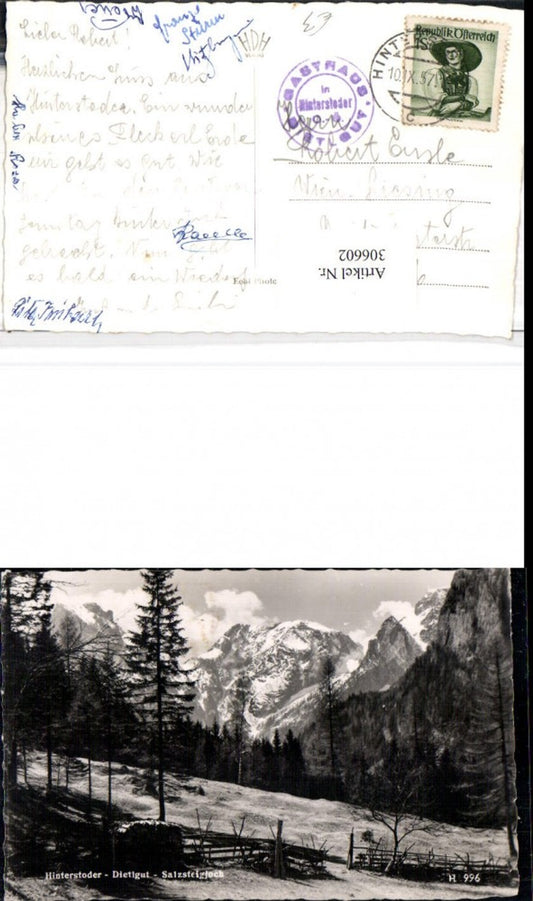 306602,Hinterstoder Dietlgut Salzsteigjoch Bergkulisse pub Foto Hubmann 996