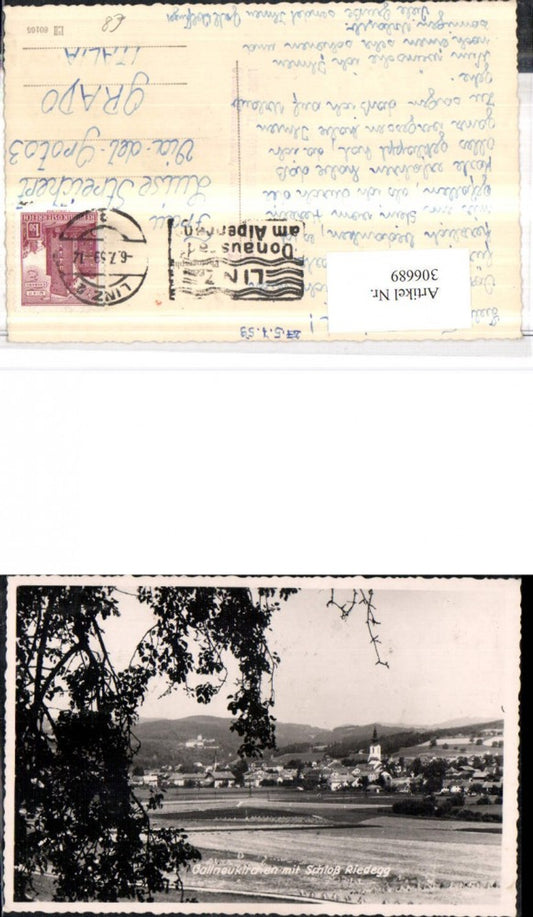 306689,Gallneukirchen Totale m. Schloss Riedegg