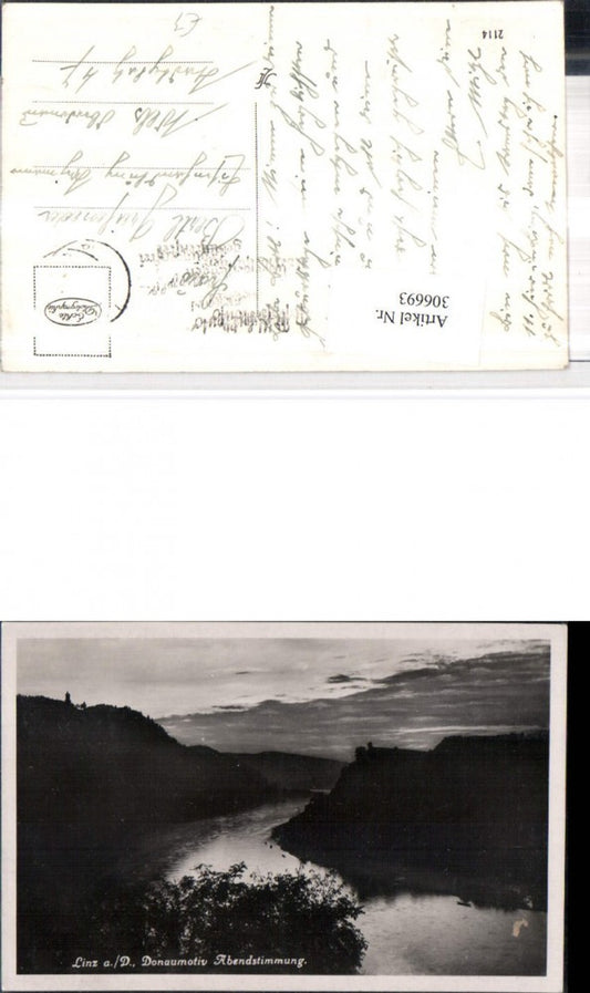 306693,Linz an d. Donau Donaumotiv Abendstimmung