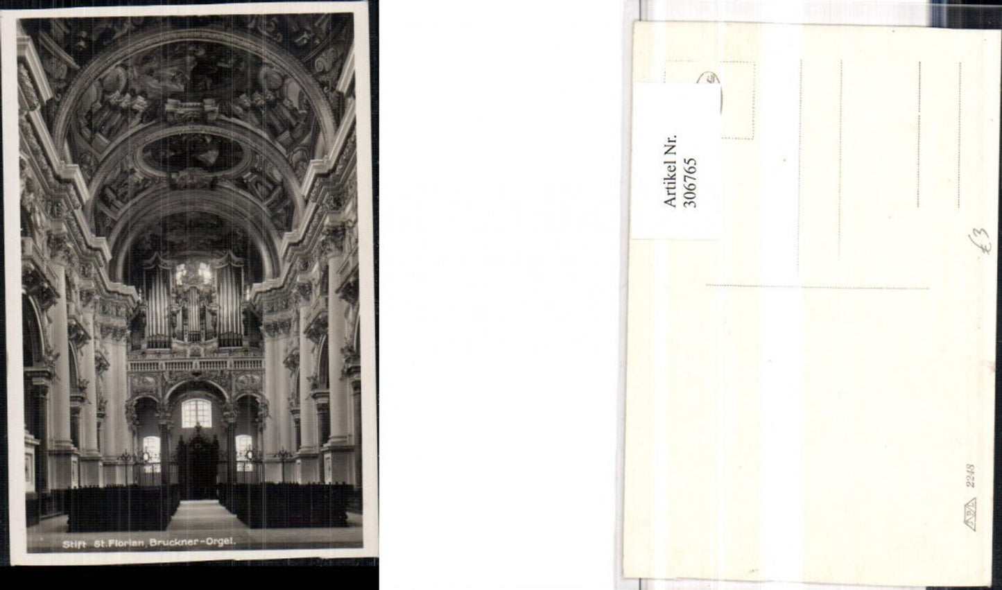 306765,Stift St. Florian Kirche Innenansicht Burckner-Orgel