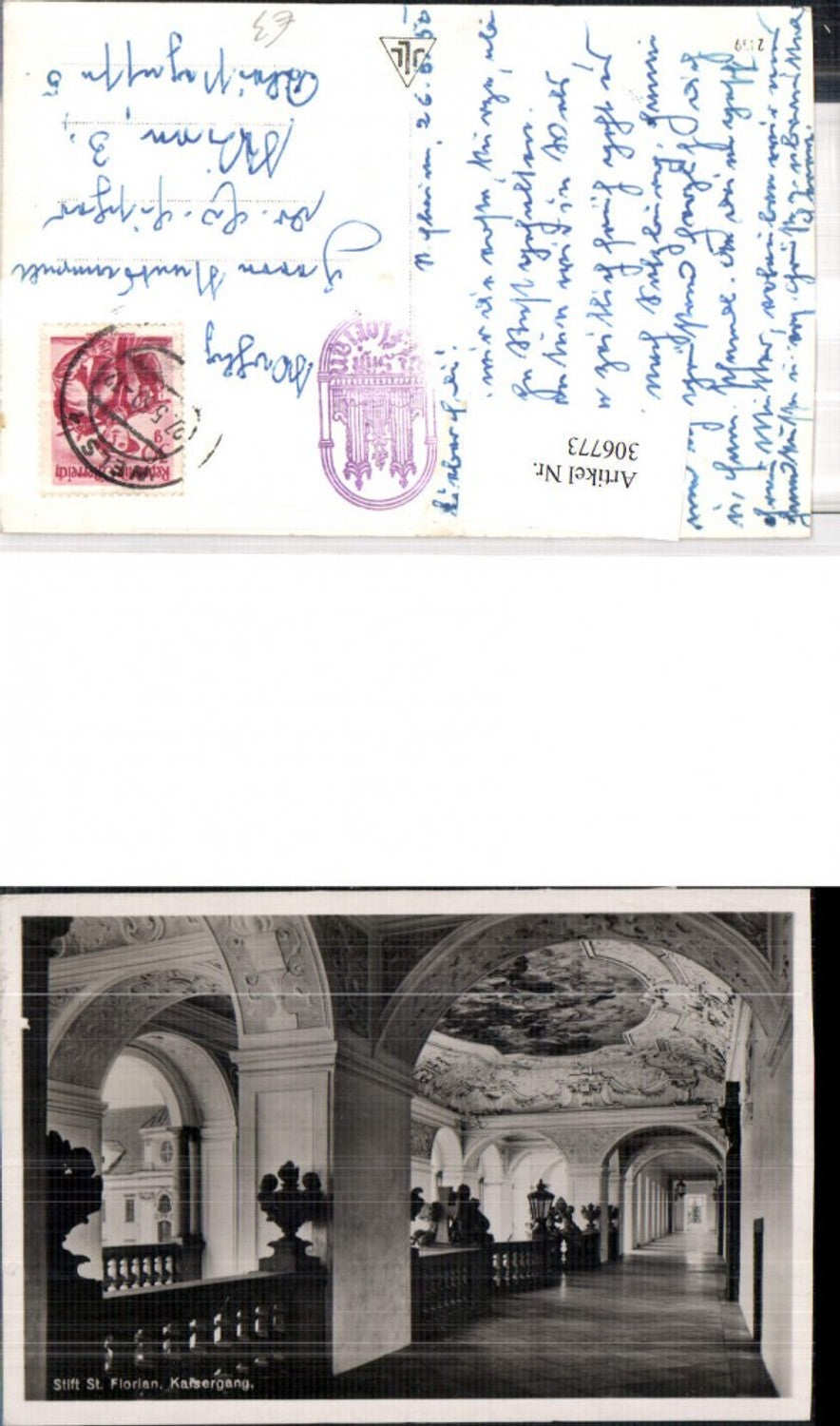 306773,Stift St. Florian Innenansicht Kaisergang