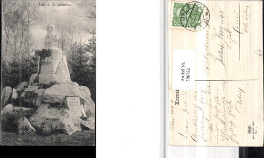 306782,Linz an d. Donau Jahn-Denkmal Büste