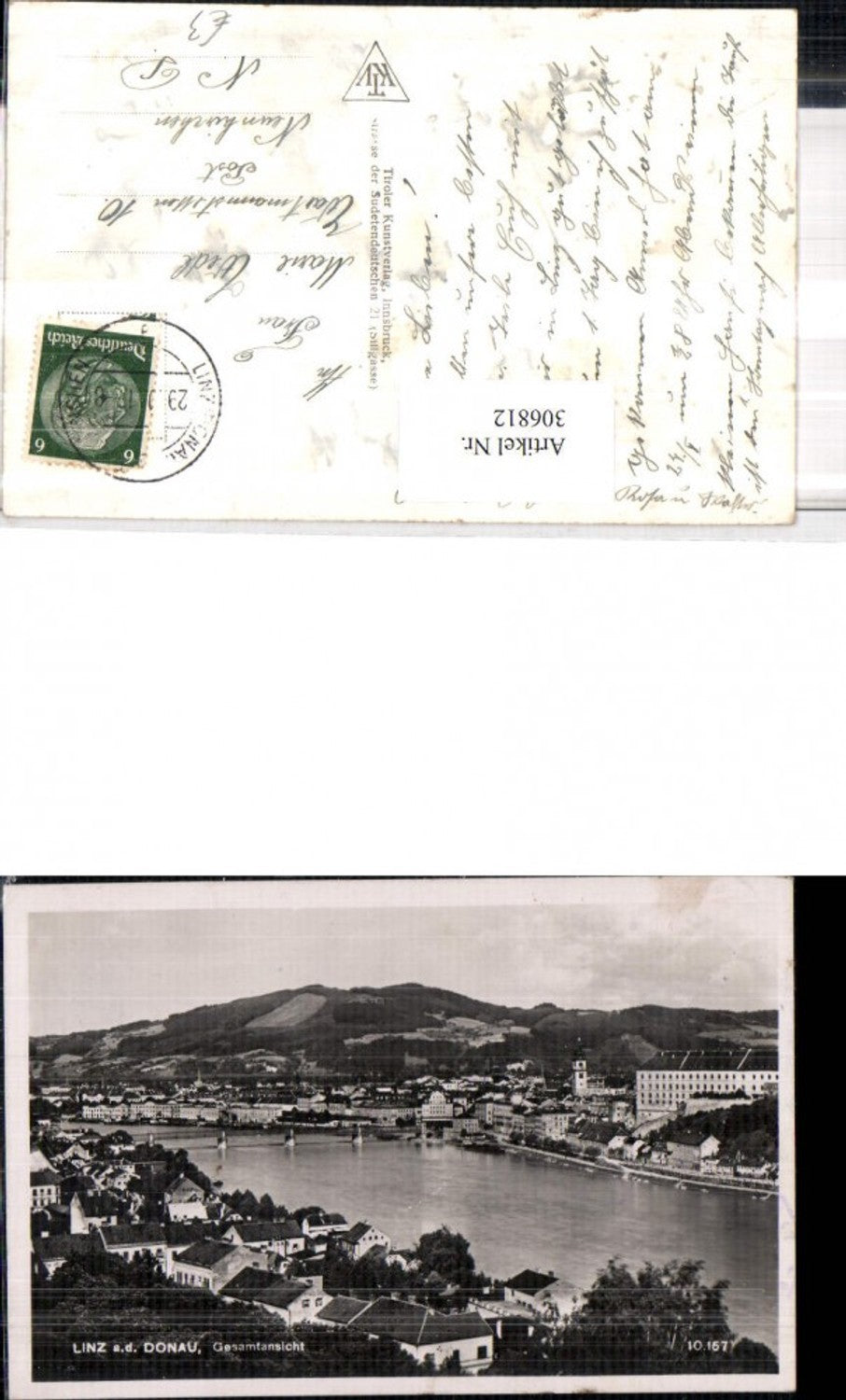 306812,Linz an d. Donau Totale Brücke