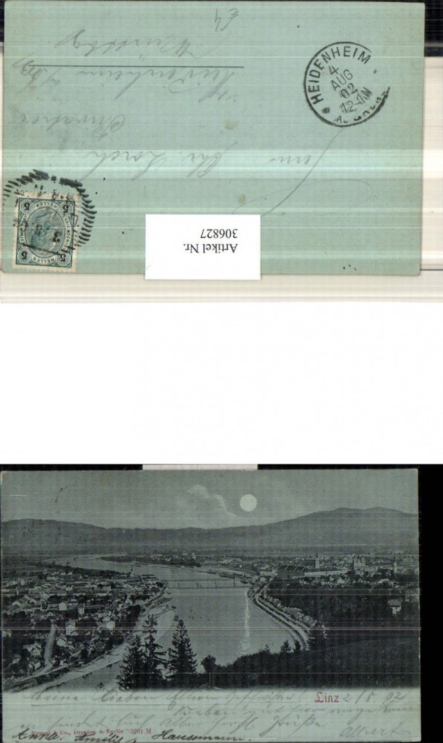 306827,Mond Litho Linz an d. Donau Totale pub Stengel & Co 3701M