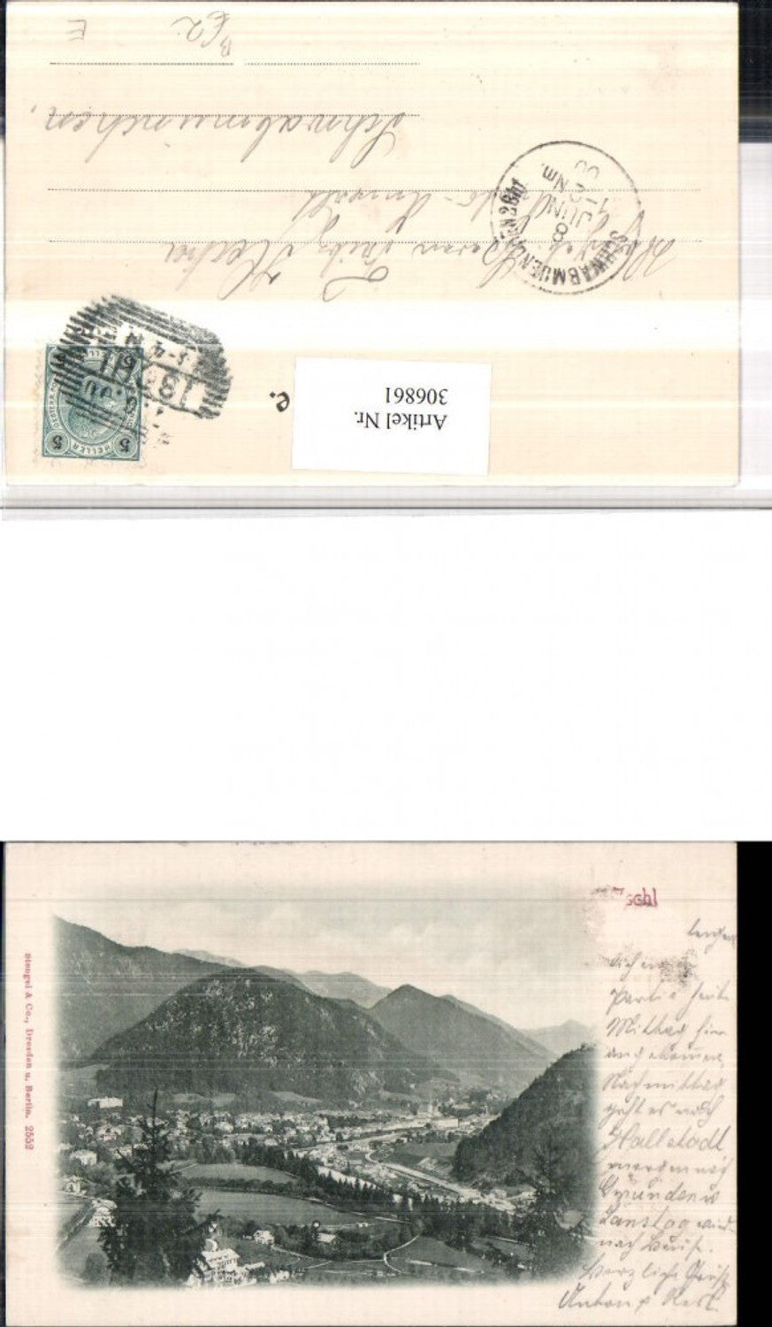 306861,Bad Ischl Totale Bergkulisse pub Stengel & Co 2552