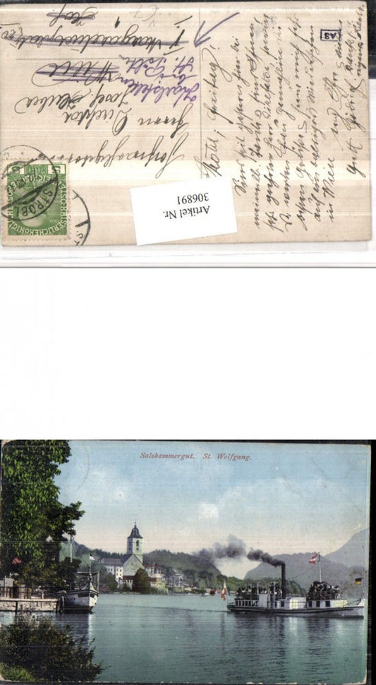 306891,St. Wolfgang Teilansicht Kirche Dampfer pub F. E. Brandt 160