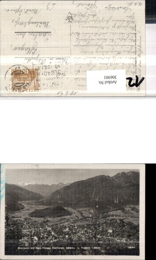 306901,Bad Ischl Totale m. Hohen Dachstein u. Kathrin Bergkulisse