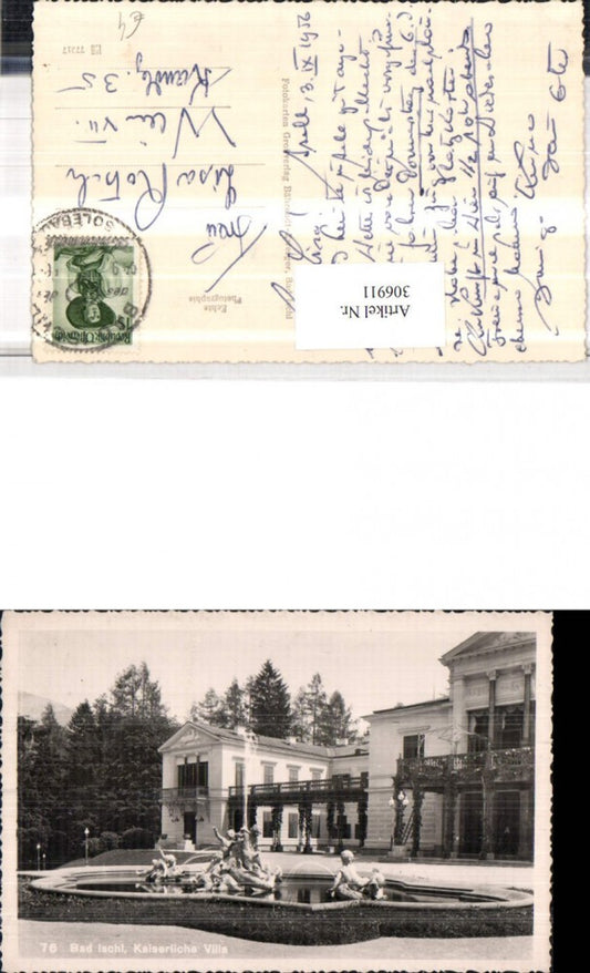 306911,Bad Ischl Kaiserliche Villa Springbrunnen