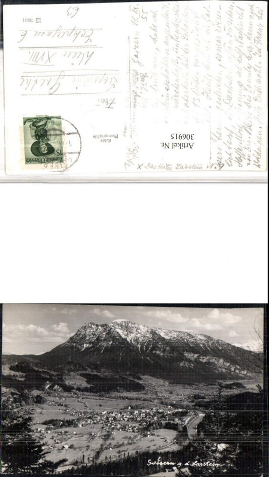 306915,Goisern Totale geg. Sarstein Bergkulisse