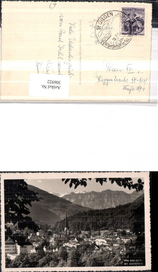 306922,Bad Ischl Totale m. Dachstein Bergkulisse