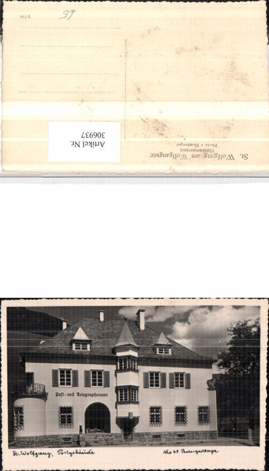 306937,St. Wolfgang Postwesen Post- und Telegraphenamt Gebäude Erker