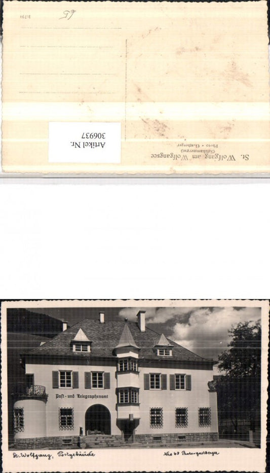 306937,St. Wolfgang Postwesen Post- und Telegraphenamt Gebäude Erker