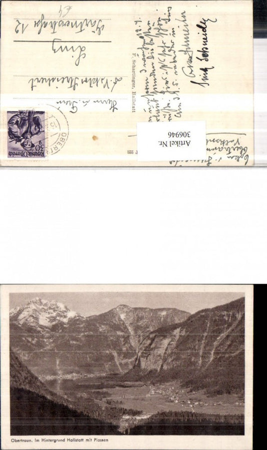 306946,Obertraun Totale m. Hallstatt Plassen Bergkulisse