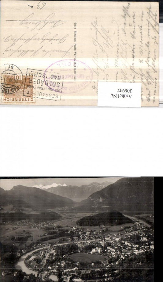 306947,Bad Ischl Totale m. Dachstein Bergkulisse