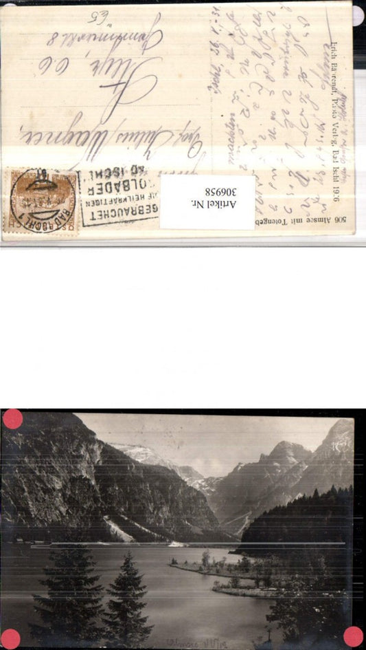 306958,Almsee See b. Grünau m. Totengebirge Bergkulisse