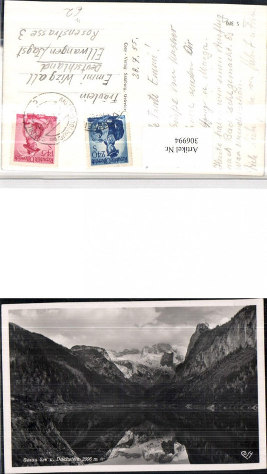 306994,Gosau-See b. Gosau m. Dachstein Bergkulisse pub Cosy
