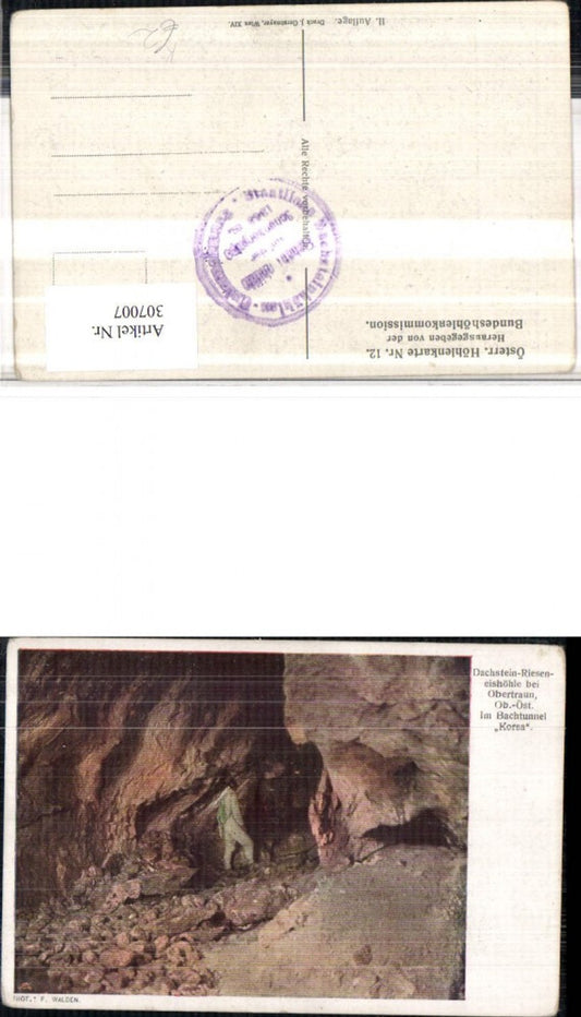 307007,Dachstein Rieseneishöhle b. Obertraun Im Bachtunnel Korsa